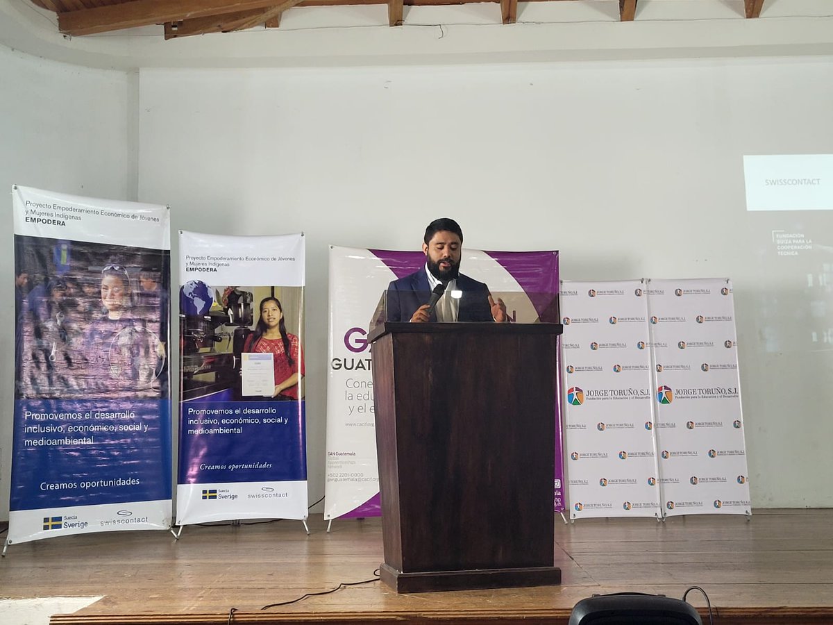 #SociosGAN
Ignacio López, coordinador de GAN, participa en el evento #ResultadosDeRSE Ganar-Ganar, en el que se abordará el proyecto de Pasantías Laborales en Alta Verapaz, junto a <a href="/Swisscontact/">Swisscontact</a> y <a href="/FundacionToruno/">Fundacion Jorge Toruño</a>