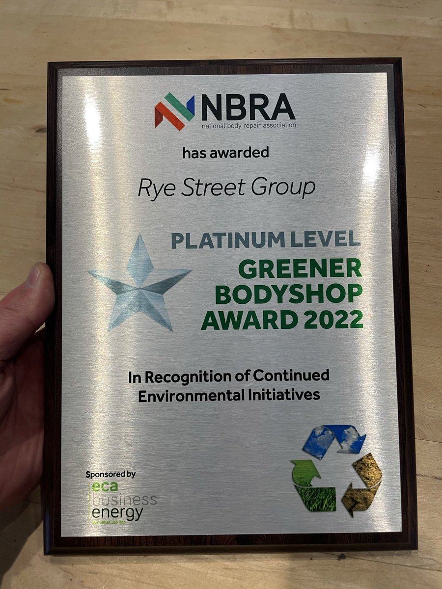 We’re delighted to have won the Platinum Level Award at the <a href="/NBRA_ORG/">NBRA</a> #GreenerBodyshopAwards in recognition of our continued environmental initiatives ♻️ 🌳 🏆 ✅