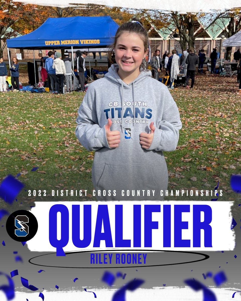 CBSouthTitans's tweet photo. Hey @CBSouthHS please join us in congratulating both Riley Rooney and Evan Morrow of @CBSXCTFtitans, who qualified for the @PIAASports State Championships! #TitansWin #TitanUp #CBSouthAthletics https://t.co/8szWdae8tL