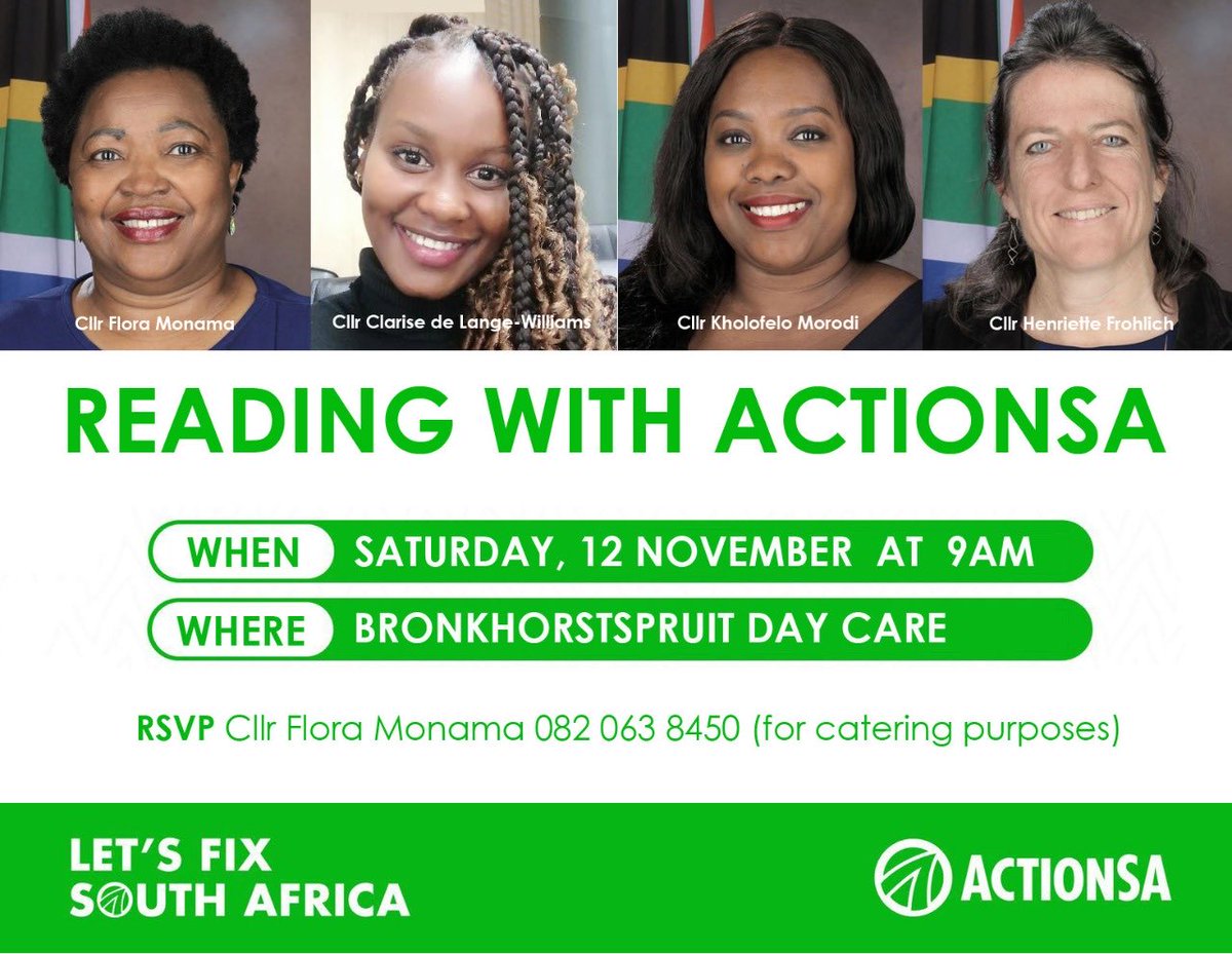 The message is loud and clear - Let’s Fix South Africa. Women of Action have raised their hand and the child will read!! ⁦@kholofeloMorodi⁩ ⁦@henriettefroh⁩ ⁦@Flora_Monama01⁩ ⁦@HermanMashaba⁩ we are led…