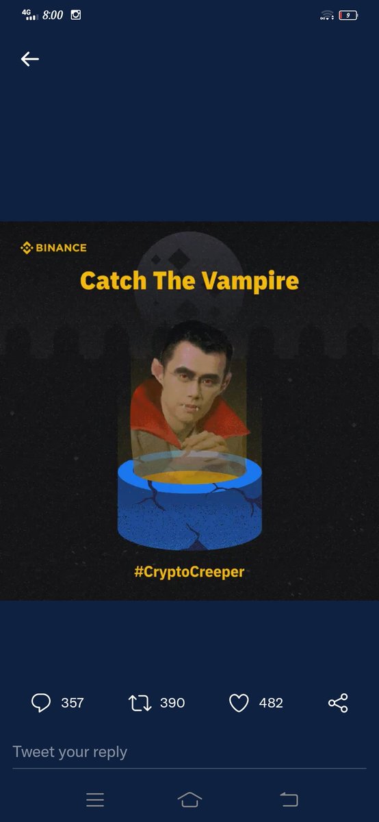 crypto_info_bit's tweet photo. @binance #cryptoCreeper I woke up at 2 o'clock in the night and went to the bathroom. When I came out of the bathroom, I saw a black man in front of me. He had big hair in front of his face. Which has a black shadow. I screamed seeing him and fainted. And I was sick for 2 weeks. https://t.co/oTy8xxOHUV