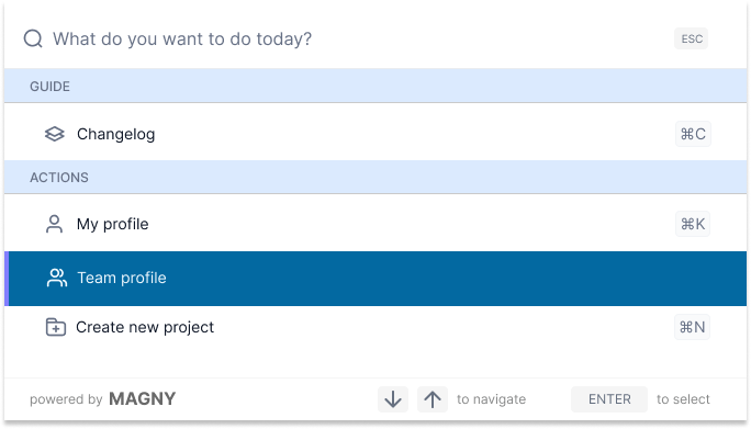 getmagny's tweet photo. We have implemented themes, a great way to further customize your command palette 🚀

#prodmgmt #commandpalette #buildinpublic https://t.co/Gxdb0W6wgF