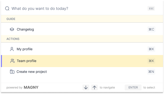 getmagny's tweet photo. We have implemented themes, a great way to further customize your command palette 🚀

#prodmgmt #commandpalette #buildinpublic https://t.co/Gxdb0W6wgF