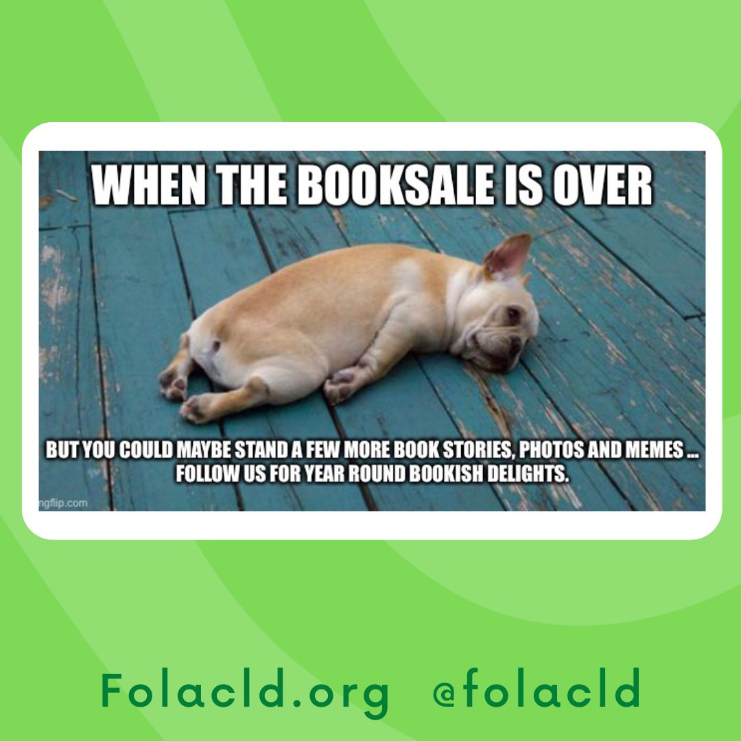 FOLACLD's tweet photo. Be sure to follow us for bookish delights and updates on the sales. https://t.co/OGWOtyCQ8r
