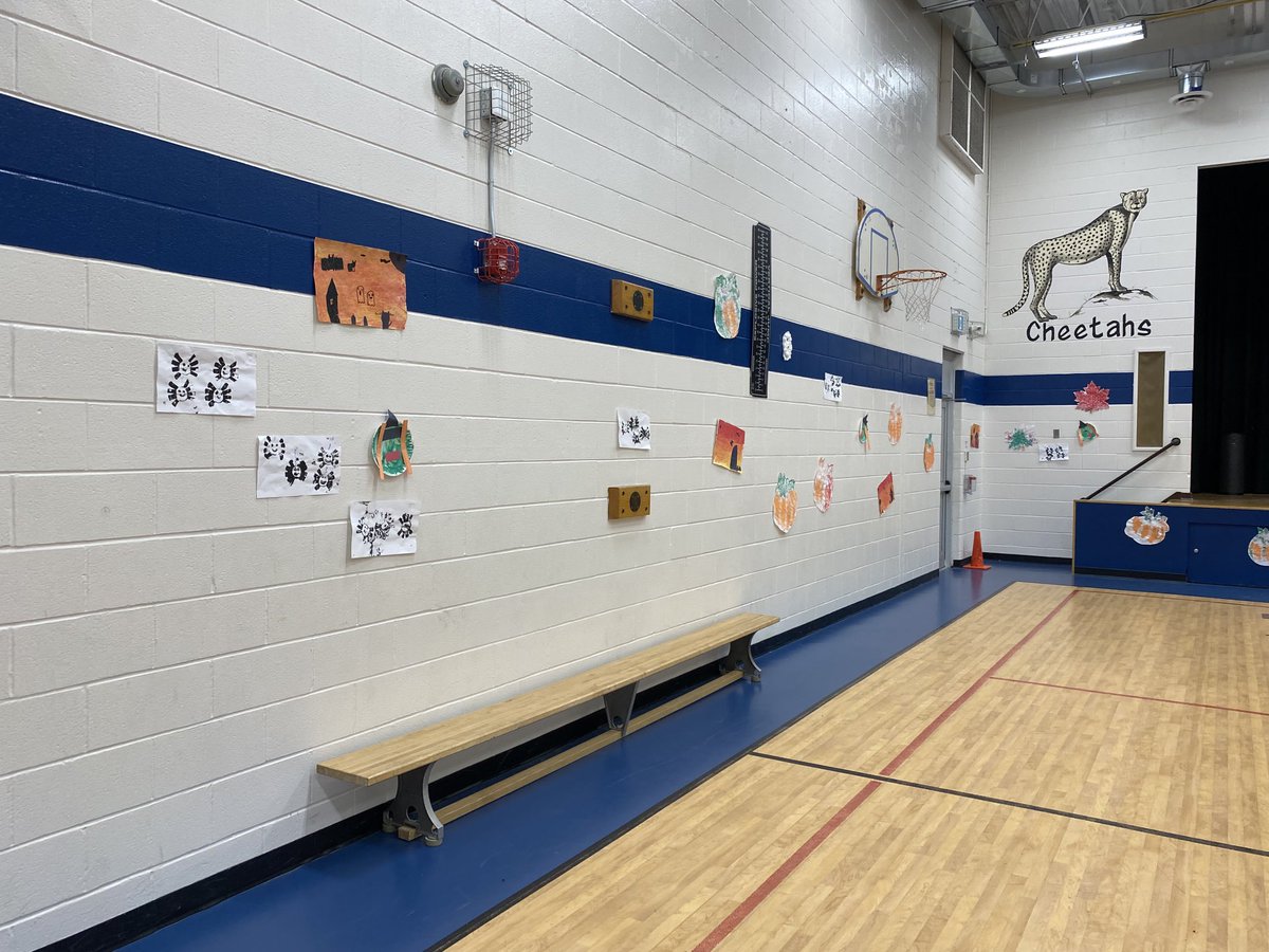 ⁦<a href="/FenelonTownship/">Fenelon Township PS</a>⁩ leadership team has the gym all set for our Halloween Dance Party on Monday! 🎃👻