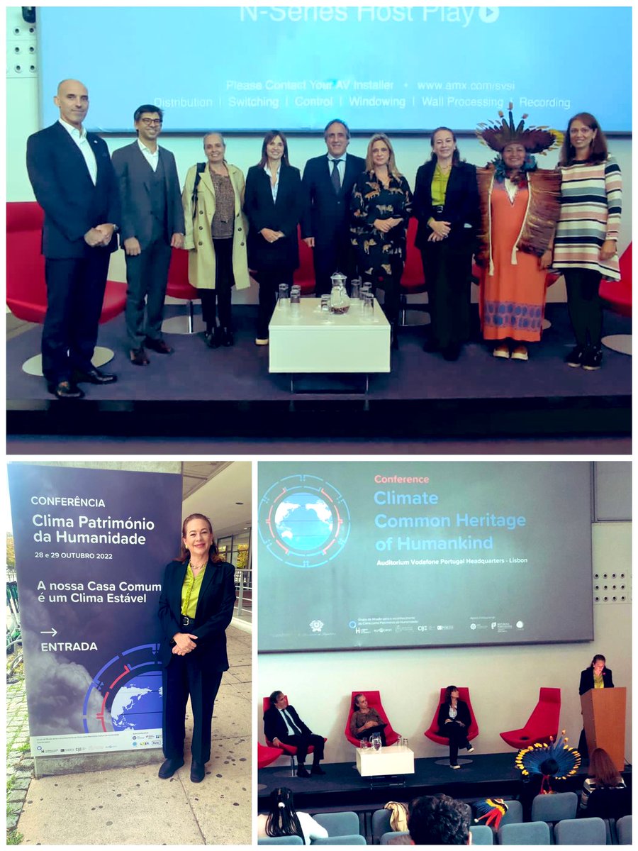 As we prepare for #COP27, happy to participate in the Conference on Climate in #Lisbon Kudos to #Portugal for its visionary climate law that considers a stable climate a common heritage. Thank you, @homehumanity and Comunidade dos Países de Língua Portuguesa CPLP, for convening