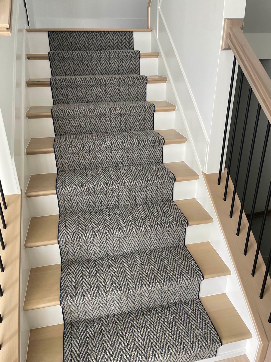 Stair runners look great!