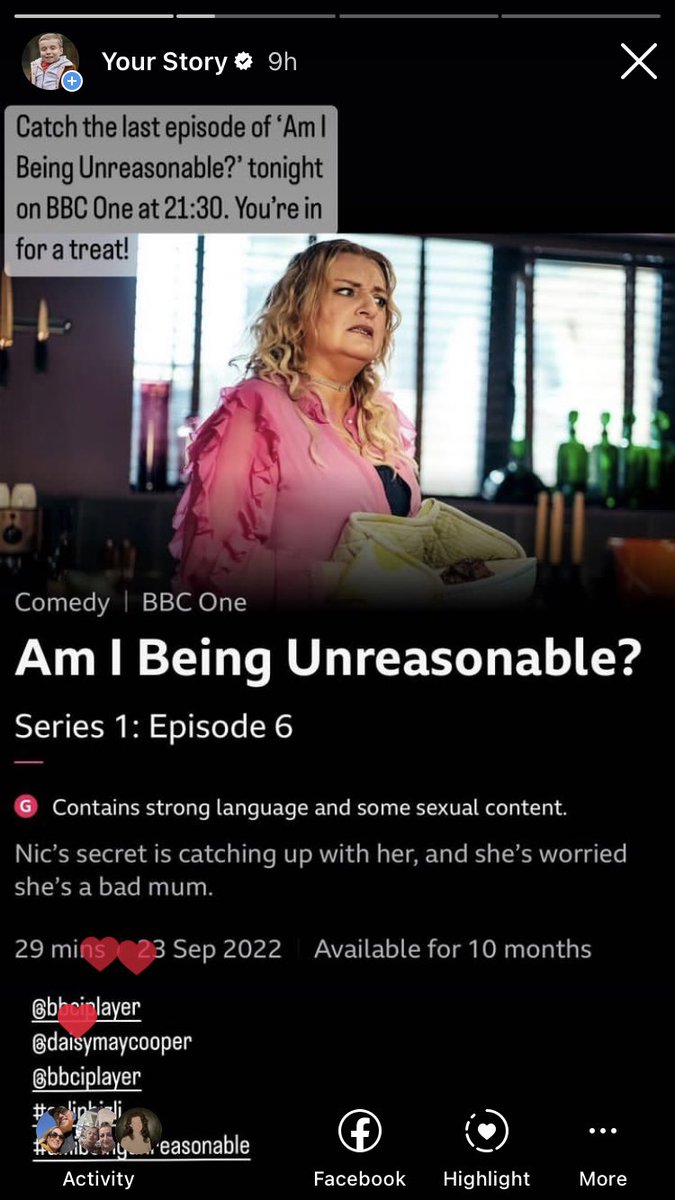 Catch the last episode of Am I Being Unreasonable tonight @9:30 on BBC1 x