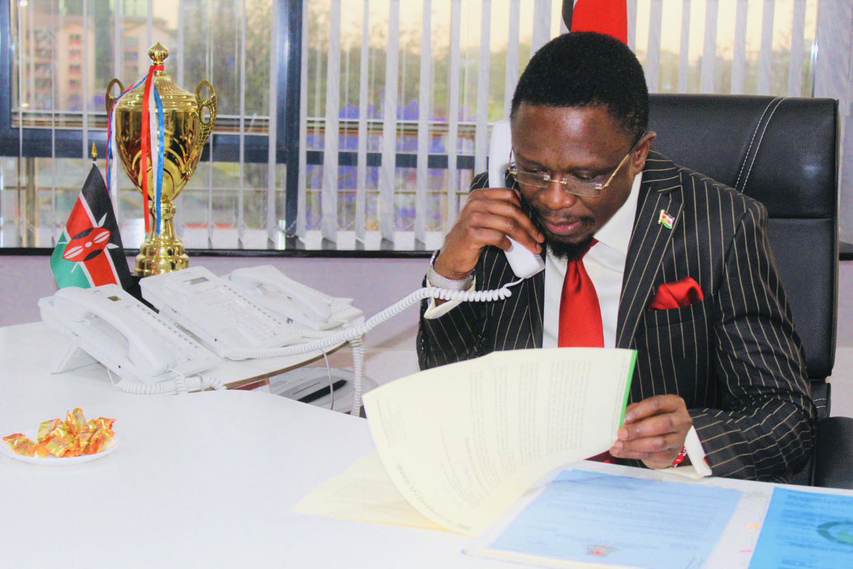Hon AbabuNamwamba, EGH🇰🇪 on Twitter "On my day 1 in office today I