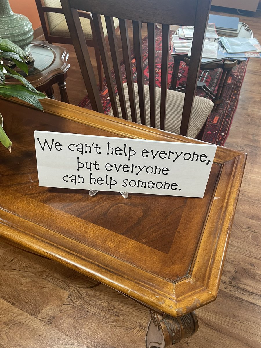 aefeit's tweet image. Good reminder from my doctor’s office this afternoon.

Who can you help today?