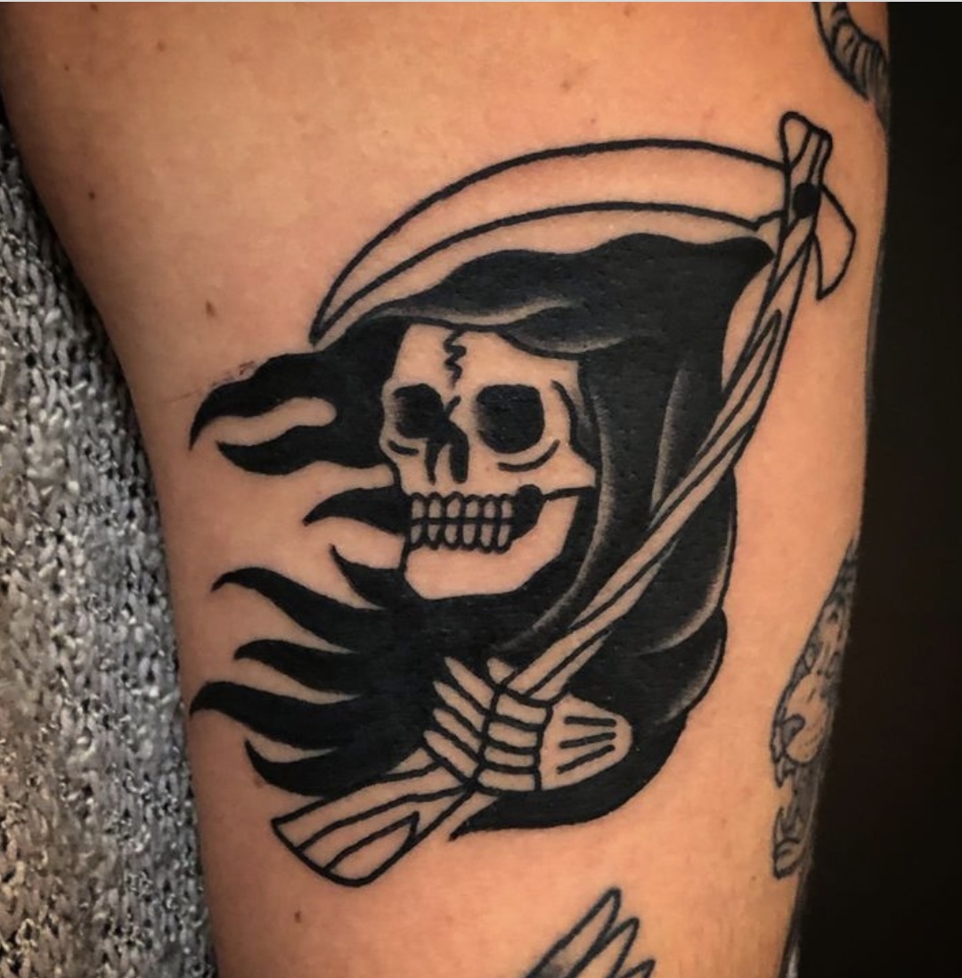 #reapertattoo by @delzel_ #tattooing #nofilter #delaware #delawhere #tattoo #selbyville #oceancitytattoos #skindependent #ocmdtattoos #sussexcountytattoos #oceancitymarylandtattoos