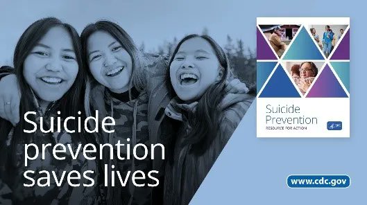 MentalHealthAm's tweet photo. .@CDCgov’s newly released Suicide Prevention Resource for Action provides states &amp; communities with effective strategies to prevent suicide. Download here:  https://t.co/3RP6A1MLSc 

#SuicidePrevention https://t.co/6PlXf8reMP