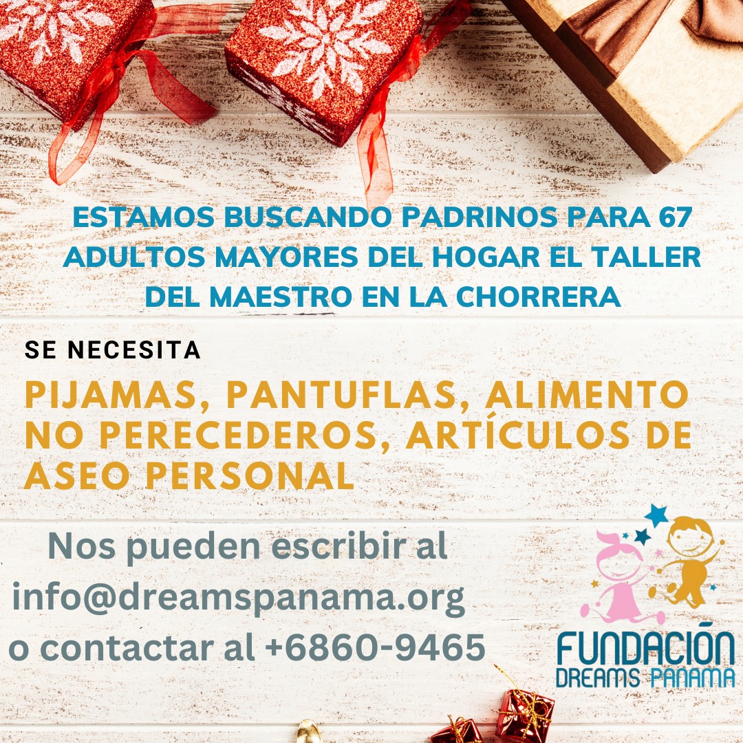 DreamsPanama's tweet photo. Ayúdanos a llevar alegría a adultos mayores que han sido abandonados esta Navidad🌲#donaciones #Panamá https://t.co/Qg36gefQgL