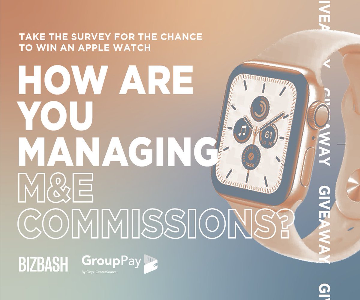 BizBash's tweet photo. Take part in our #meetings and #events commission payments survey before it's too late!⏳

Plus, you'll be entered to win an Apple Watch Series 8! ⌚️ We know you're killing time at work anyways...👇
https://t.co/kRPdOTNHm9 https://t.co/mJG6LcpZAX