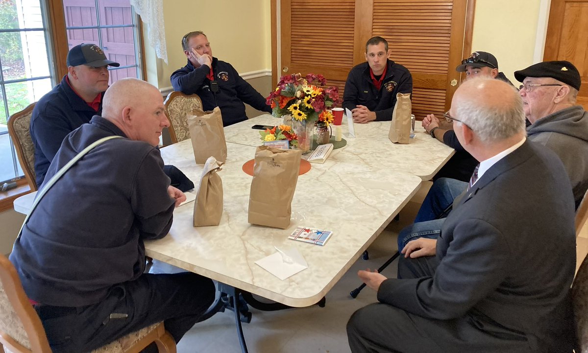 PlymouthCtyDAO's tweet photo. Honoring first responders across the country today and every day for putting their lives on the line to keep us safe. At the West Bridgewater Council on Aging to honor the men and women of West Bridgewater’s Police and Fire Departments, and EMS. Thank you! 🇺🇸 https://t.co/ZFgvXSSOSv