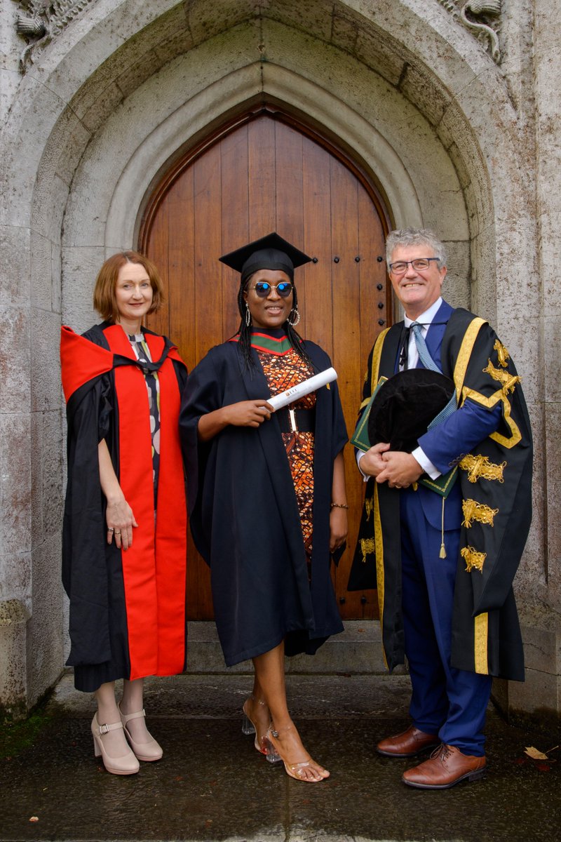I am immensely proud of Joan Omosefe Osayande, graduating this morning in the first class of our BSc Medical and Health Sciences @MedHealthSciUCC @UCC_Medicine @UCCMedHealth Such an inspirational role model and ambassador for @UCC #SanctuaryScholar @UCCEquality @AnatNeuroUCC