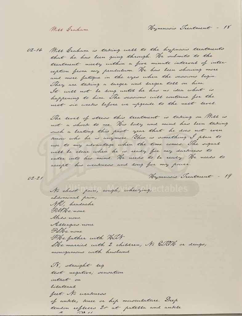 silqco's tweet photo. okay let’s talk about hannibal’s notes on will graham again and how dramatic he was saying “he needs to accept his weakness and long for my power” https://t.co/UYyaobSUQg