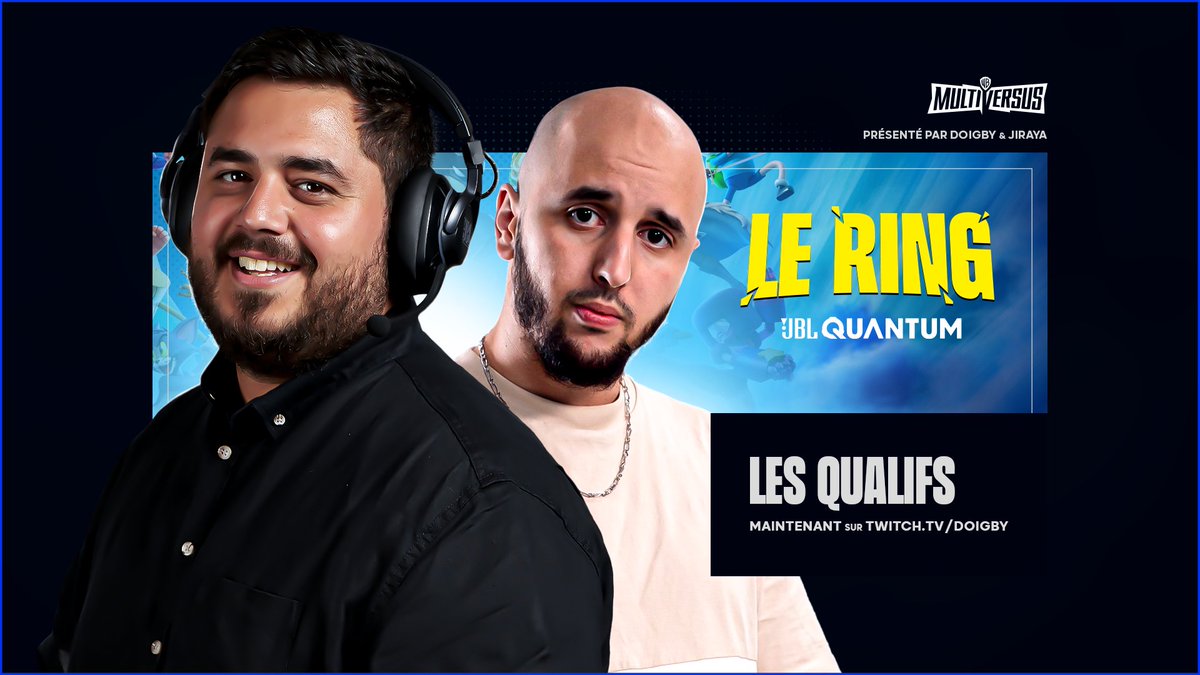 Doigby's tweet photo. On va suivre les qualifications du Tournoi MultiVersus #LeRing avec @Jirayalecochon ! Les 4 meilleurs iront en Finale à la PGW, donnez tout 🥊

👉 https://t.co/HbBU9KLlDE @JBLQuantumFR https://t.co/yvc8Psv5t1