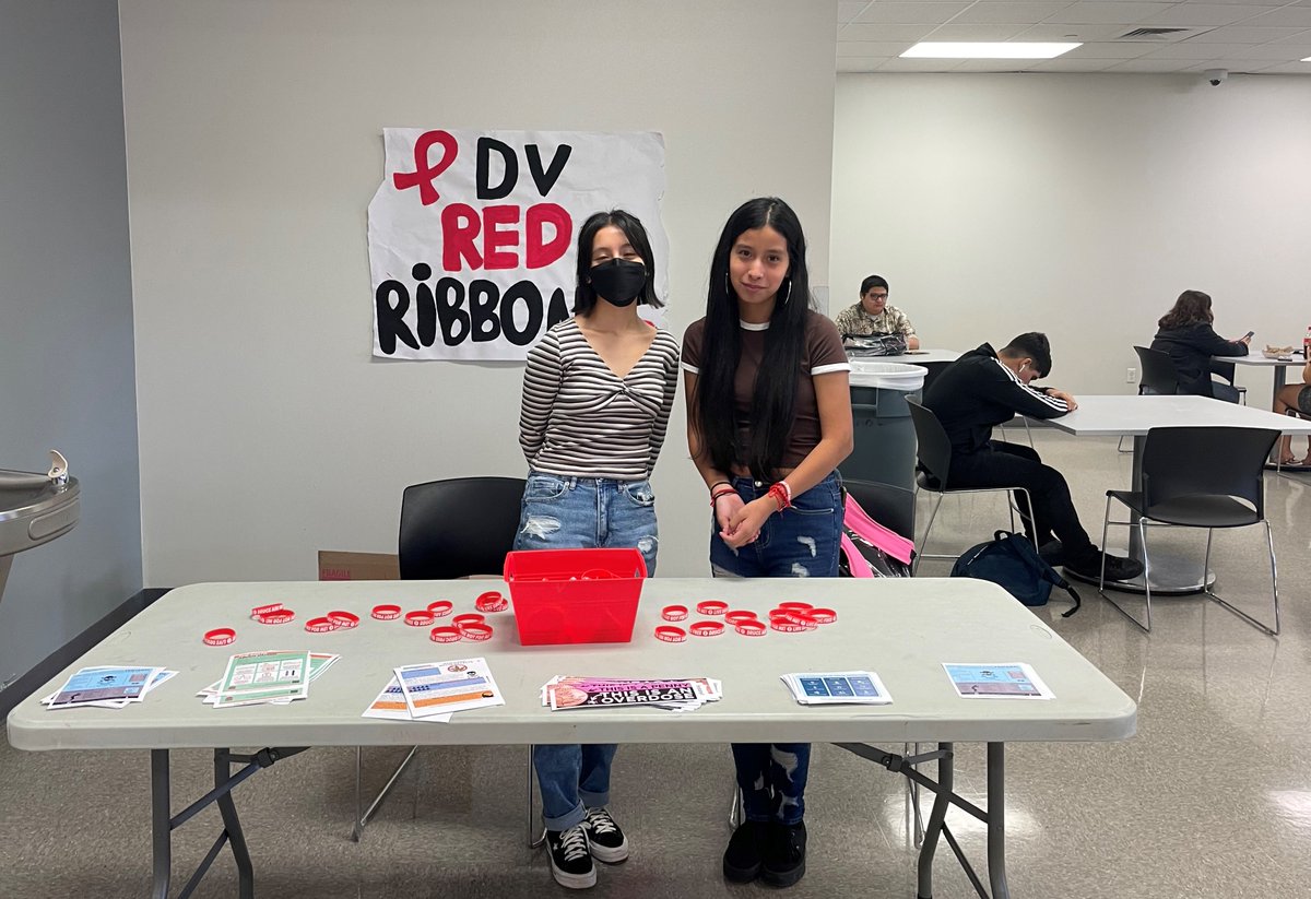 Yesterday our DV Student Council handed out "Red Ribbon" bracelets to students in support of Red Ribbon Week!