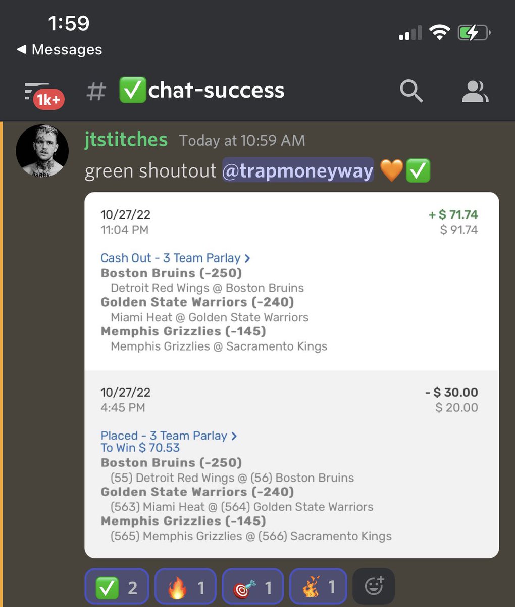1moneyteam_'s tweet photo. No confusion.

We spank bets, come run it up with us 

OVER 2.2K MEMBERS 🔥🔥🔥

#GamblingTwitter #sportsbettingtwitter https://t.co/v1e2i4OXiq