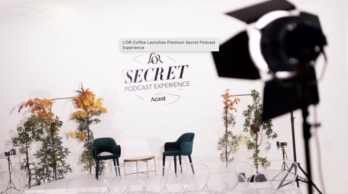 At @HavasMediaUK and @Havas_Ents partnered with premium coffee brand L'OR, part of #JDE, to launch secret podcast tapings where coffee lovers have the chance to share a coffee with their favorite podcasters at intimate live podcast recordings. Read more: ow.ly/uBvV50LkAfr