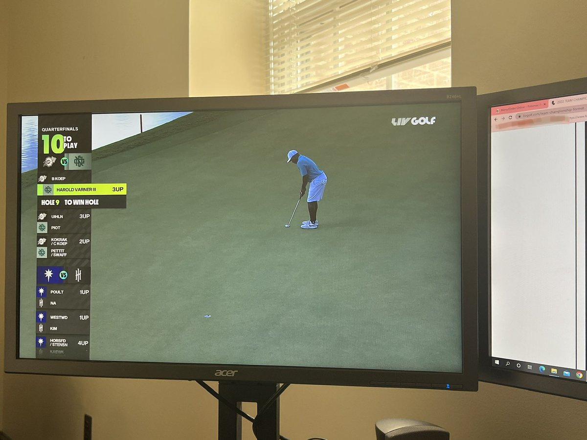 BeedotJay's tweet photo. @HV3_Golf out here holding it down for Team Niblicks! #LIVGolf #LIVGolfMiami https://t.co/ndxeN7v818