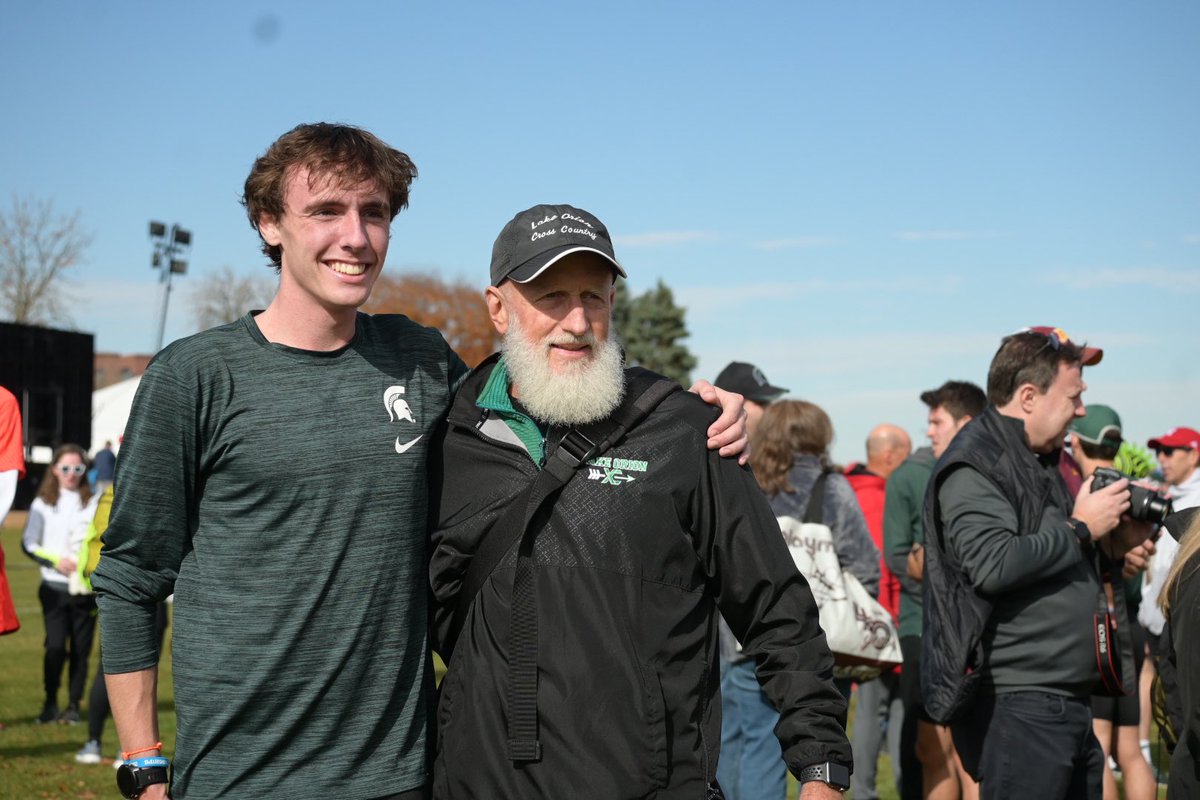 LOHSRunning's tweet photo. Big Ten, (14), Cross Country Championships @ U of M!  LO Alumnus Andrew Nolan, running as MSU’s 3rd runner, finishing 17th overall!  The MSU men’s team was 4th, losing the tiebreaker with 3rd place Indiana. https://t.co/IAPsRDAUDZ
