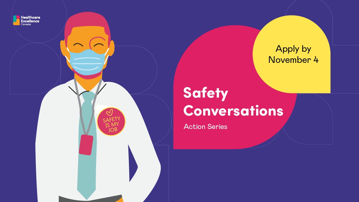 HE_ES_Canada's tweet photo. Join the Safety Conversations Action Series! This new initiative will support healthcare teams to have safety conversations with peers, leaders, patients, residents and essential care partners. Learn more: https://t.co/Co7UuI3csj https://t.co/H71NGyPEx3
