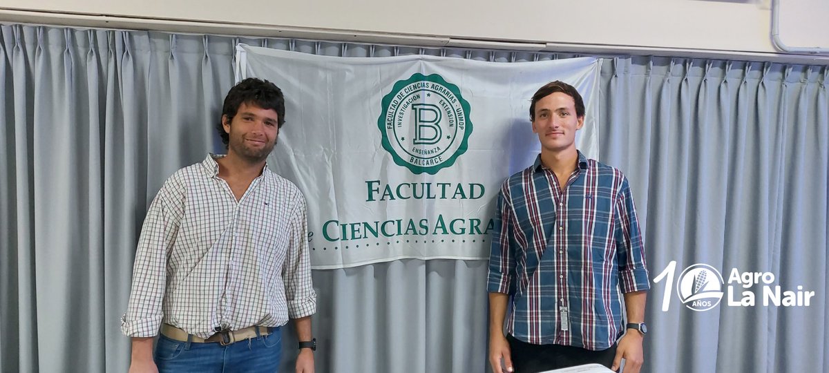 Seguimos aprendiendo juntos
Acompañando a nuestro nuevo colega Nehuen Boll (flamante Ingeniero Agrónomo)en la defensa oral de la práctica en empresa
<a href="/fcabalcarce/">FCABalcarce - UNMDP</a>