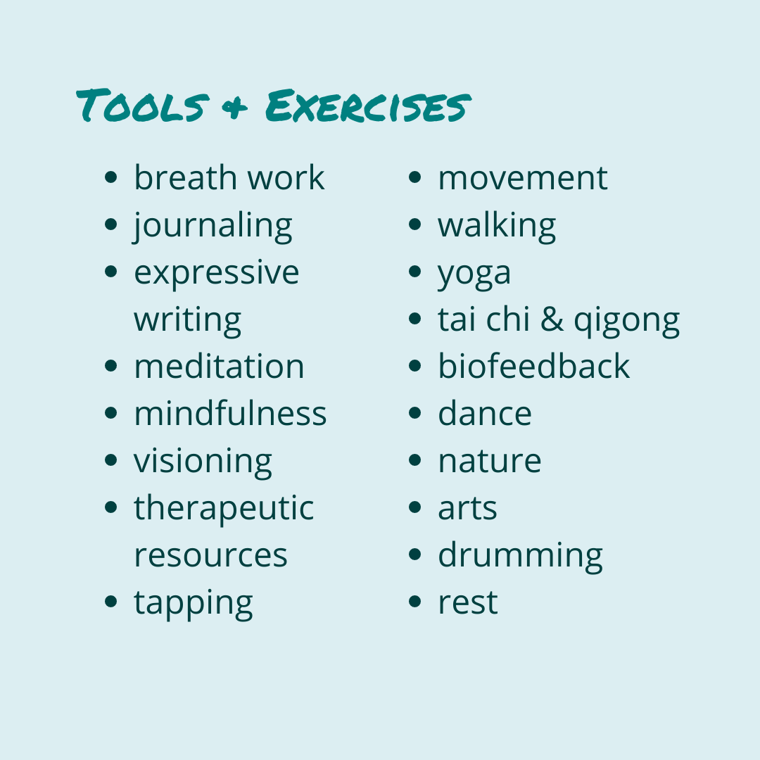 Which of the tools do you use to regulate your nervous system? traumainformedsolutions.com/presentations/… #calmconflict #neuroscience  #selfcarecoach #traumacoach #nervoussystem #traumainformedcourt #familycourtalternative #coaching #selfcareexperiments #selfcare #selfcarepractices #selfcareroutine