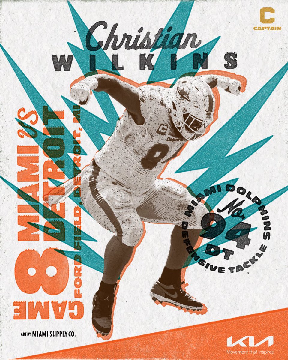 MiamiDolphins's tweet photo. Coming to you live soon from the Motor City! 🚙 #FinsUp https://t.co/zImLSWdXEY