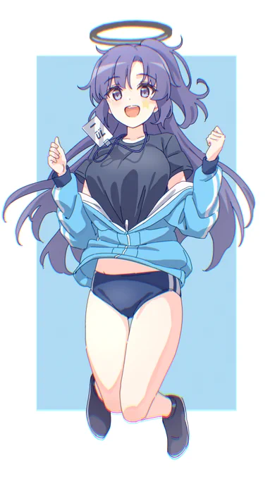 ユウカ～(左右逆になってたので上げなおしました。。。)#ブルアカ 