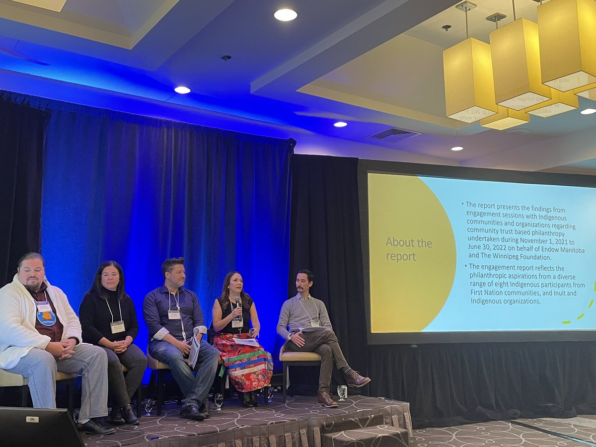 dianeroussin007's tweet photo. Important discussion on #Indigenous Philanthropy happening now! Power panel hosted by @justinlpjohnson, @Francofonds, w @charty204 Nicole Chartrand of @wpgfdn, @SharonRedsky of Redsky Fundraising, as well as Coty Zachariah of @SCOIncMB and Foundation CEO Sky Bridges.
#EndowMB https://t.co/AfHSWxpFs5
