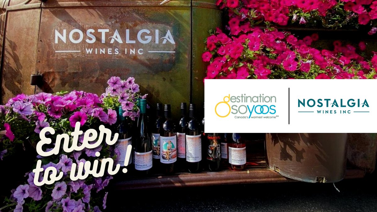 Destination Osoyoos (@osoyoosbc) on Twitter photo ONLY ONE WEEK LEFT!
It's the final stretch to enter the Destination Osoyoos mobile app monthly contest for a chance to win a Riedel Glass Memorable Wine Experience for two from <a href="/nostalgiawines/">nostalgiawines</a>!
To enter, download the app, click 'Enter The Contest' and submit your entry! ONLY ONE WEEK LEFT!
It's the final stretch to enter the Destination Osoyoos mobile app monthly contest for a chance to win a Riedel Glass Memorable Wine Experience for two from <a href="/nostalgiawines/">nostalgiawines</a>!
To enter, download the app, click 'Enter The Contest' and submit your entry!