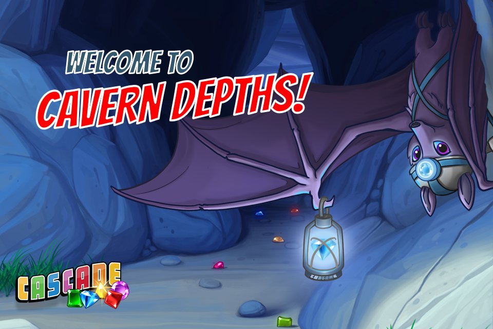 funkitron's tweet photo. Grab your flashlight and prepare to explore a spooky cave! Land 136: The Cavern Depths is here with all new levels! 🦇 https://t.co/AFzwgntgnZ