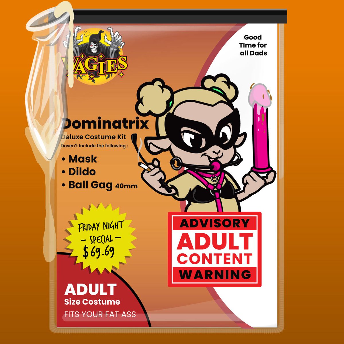 Boo!

Just in time for Halloween, an NSFW Wagie. 

You're welcome.