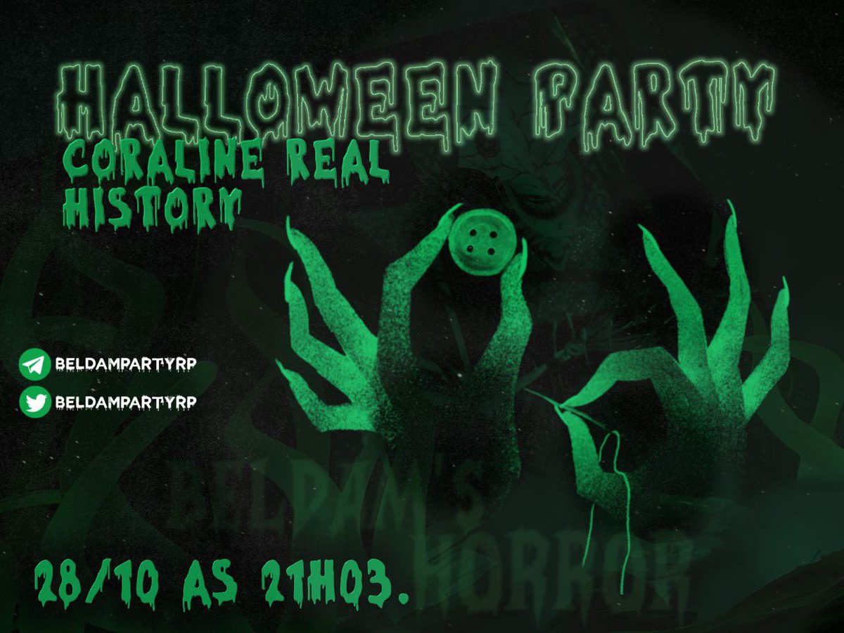 ㅤ ㅤ 
ㅤ ㅤ         𝐁𝐄𝐋𝐃𝐀𝐌 𝐏𝐀𝐑𝐓𝐘

Preparados para uma noite de horror?

Na noite do dia 28/19, hoje, as 21h03 todos estão convidados a vivenciar uma experiência horrorizante, com direito a muitos gritos, surpresas e quem sabe um novo par de olhos um tanto diferentes.