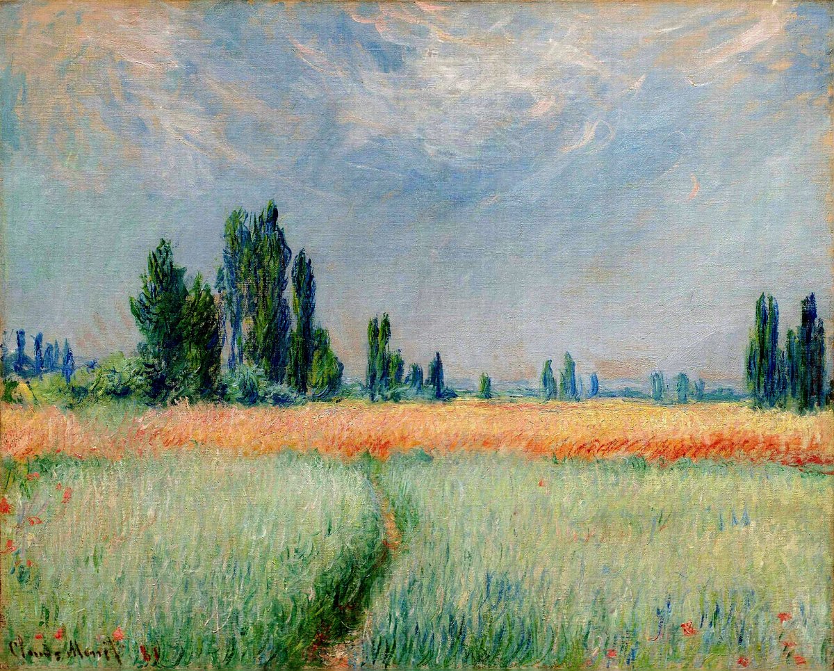 artistmonet's tweet photo. The Wheat Field, 1881 #monet #claudemonet https://t.co/3tgOFCtU8g https://t.co/SBgdRVBQu6