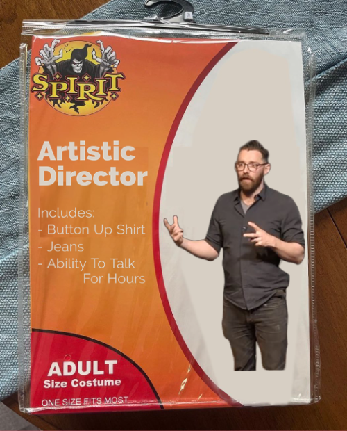 These <a href="/SpiritHalloween/">Spirit Halloween</a> costumes are getting real specific … how’d they know all Artistic Directors can talk for hours?!? 🎃 #SpiritHalloween #HalloweenCostume #HappyHalloween #LOL