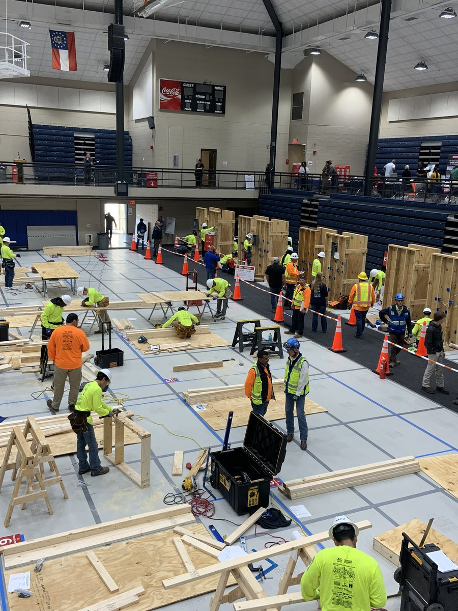 holderconstruct's tweet image. Members of our team, along with the Metro Atlanta Workforce Alliance, recently volunteered with @AGCGA for their second annual Metro Atlanta Skills Challenge. Students from 14 high schools competed in challenges for blueprint reading, carpentry electrical, and more.