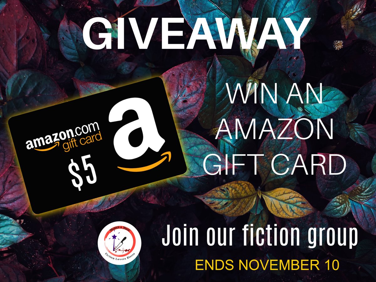 GIVEAWAY 
Win a Gift Card from the Murder &amp; Magic Fiction Lovers Bistro readers group this month by joining our group! For lovers of Mystery and the paranormal facebook.com/groups/mmficti… #giveawayalert #win