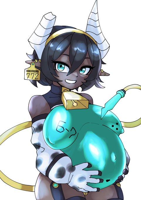 いかちゃん家のロリボテウシサイバーパンク娘です🐮 