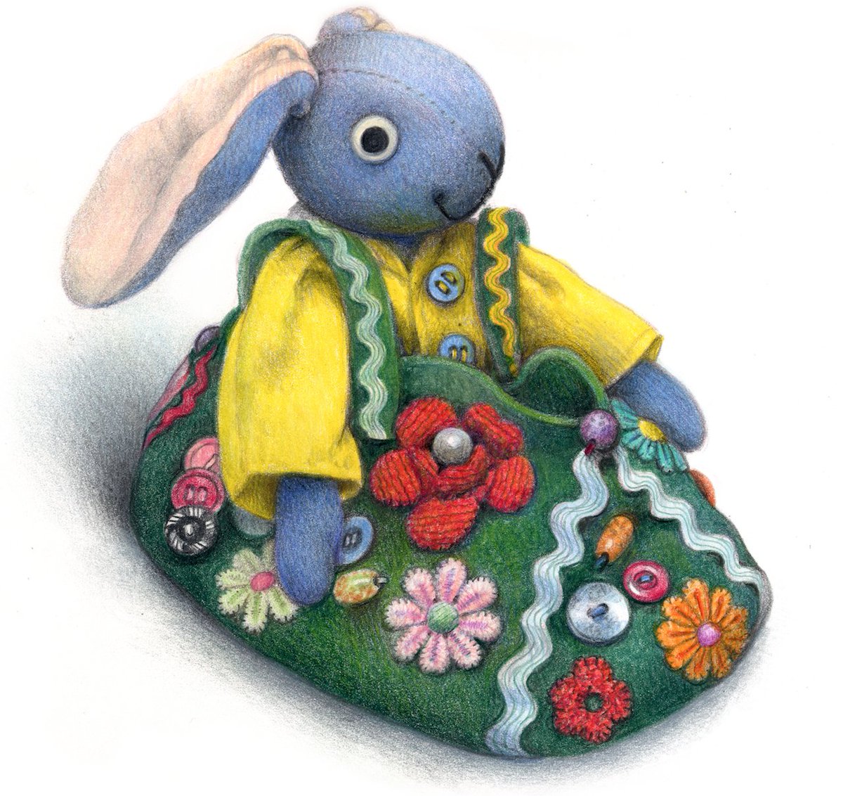 janehissey's tweet photo. The #colour_collective colours this week are #midnightgreen and #deepsaffron. Blue Rabbit has found a cosy place to sit while he waits for the #clocks to go back! Have a lovely #weekend everyone. https://t.co/tQNKlQ3dk4