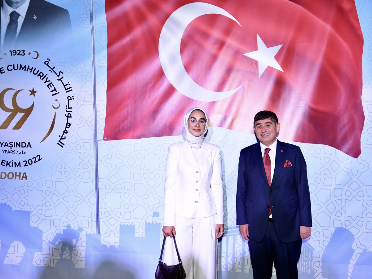 CTCNGO's tweet photo. We attended the 29 October Republic Day Diplomatic Reception organized by the Embassy of the Republic of Türkiye in Qatar. We would like to thank Mr. M. Mustafa Göksu, our Turkish Ambassador to Qatar, for his kind invitation. Happy 99th anniversary of Republic Day Türkiye! https://t.co/ih2HZ8JvUb