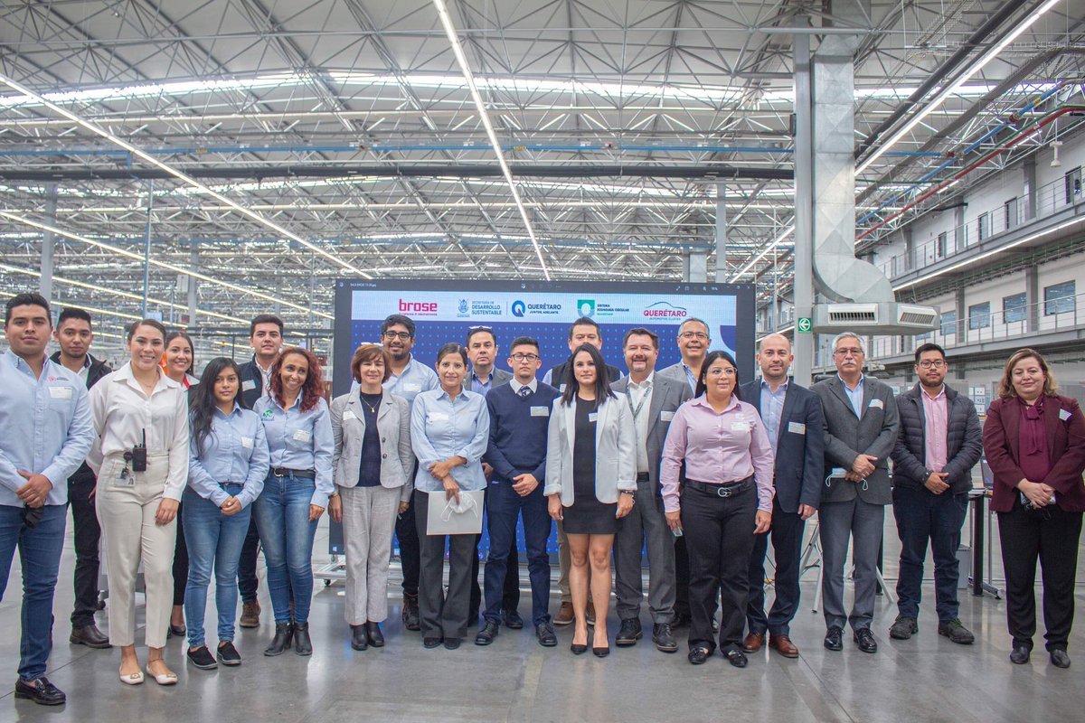 El pasado 13 de octubre se llevó a cabo la clausura de la cadena de Economía Circular, donde Brose El Marqués ejerció como empresa ancla; en este cierre nos acompañaron autoridades de SEDUSU así como del Clúster Automoriz.