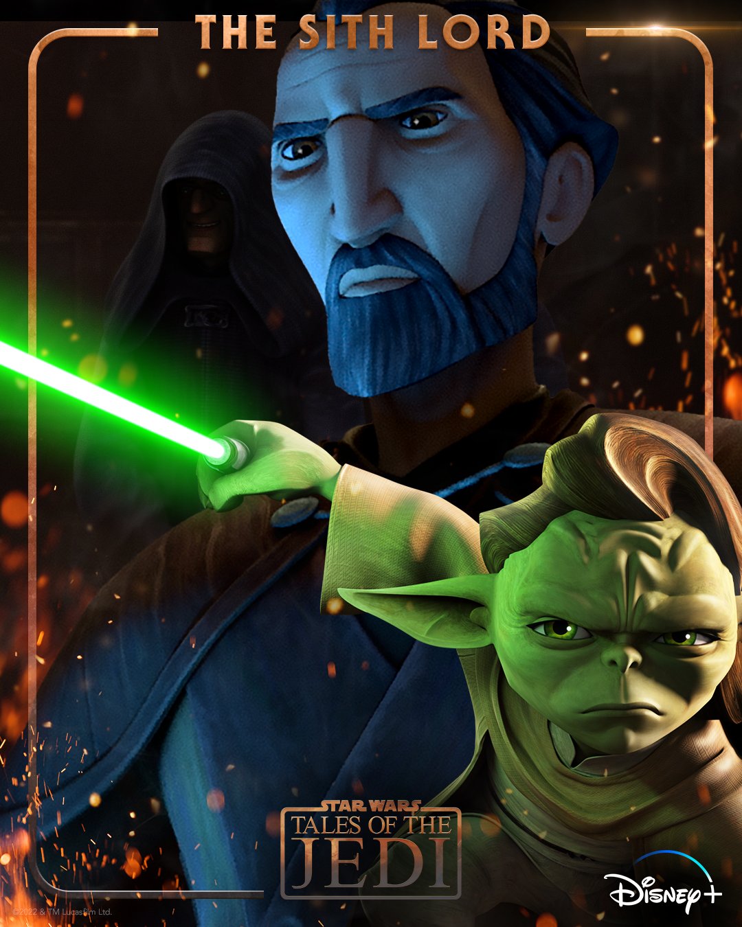 Star Wars Tales of the Jedi karakterposters op Disney Plus België