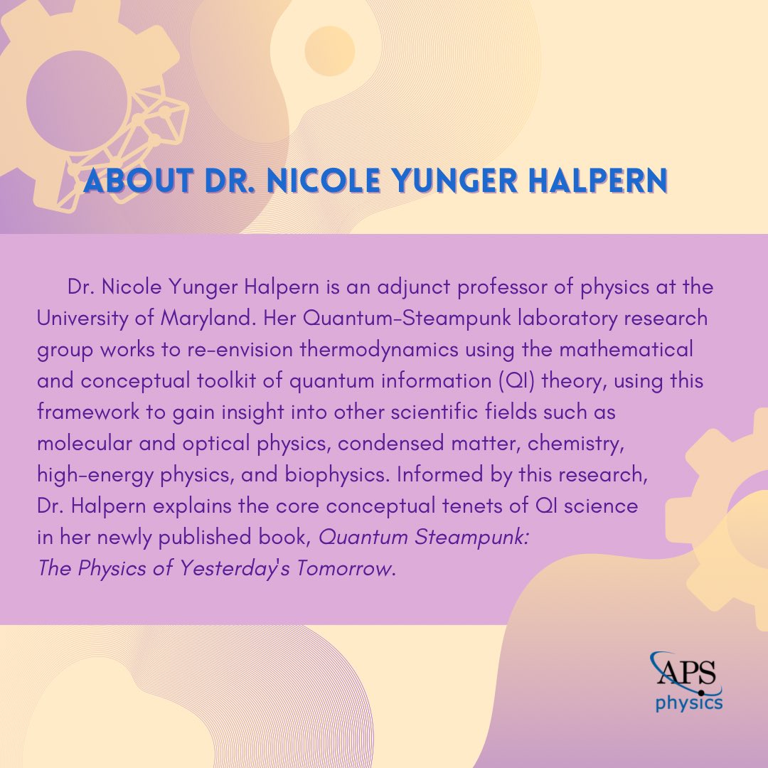 We’re hosting an informal chat with esteemed quantum physicist and <a href="/PhysicsCWRU/">CWRU Physics</a> colloquium speaker, <a href="/nicoleyh11/">NicoleYunger Halpern</a> next Wednesday (11/2) at 2:45 pm in Foldy Room (Rock 221). We’re excited to have her and we hope you stop by!