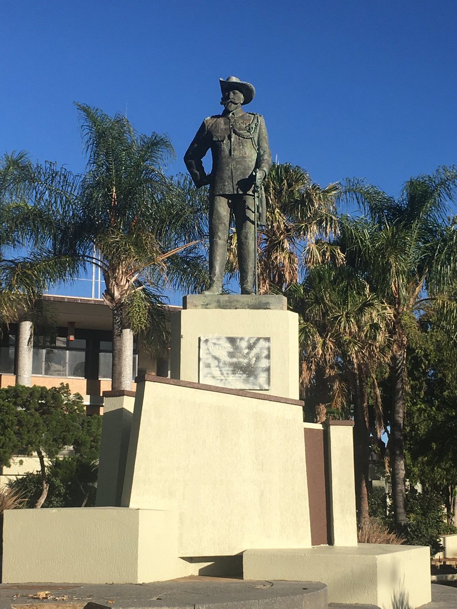HeikeBecker14's tweet photo. Last night the Windhoek City Council voted, in a 9:5 vote, to remove the statue of German colonial officer Curt von François, which has been standing outside the Windhoek municipality since 1965.

Here a few notes on the background of this significant decision. More soon. https://t.co/nSvscSXty5