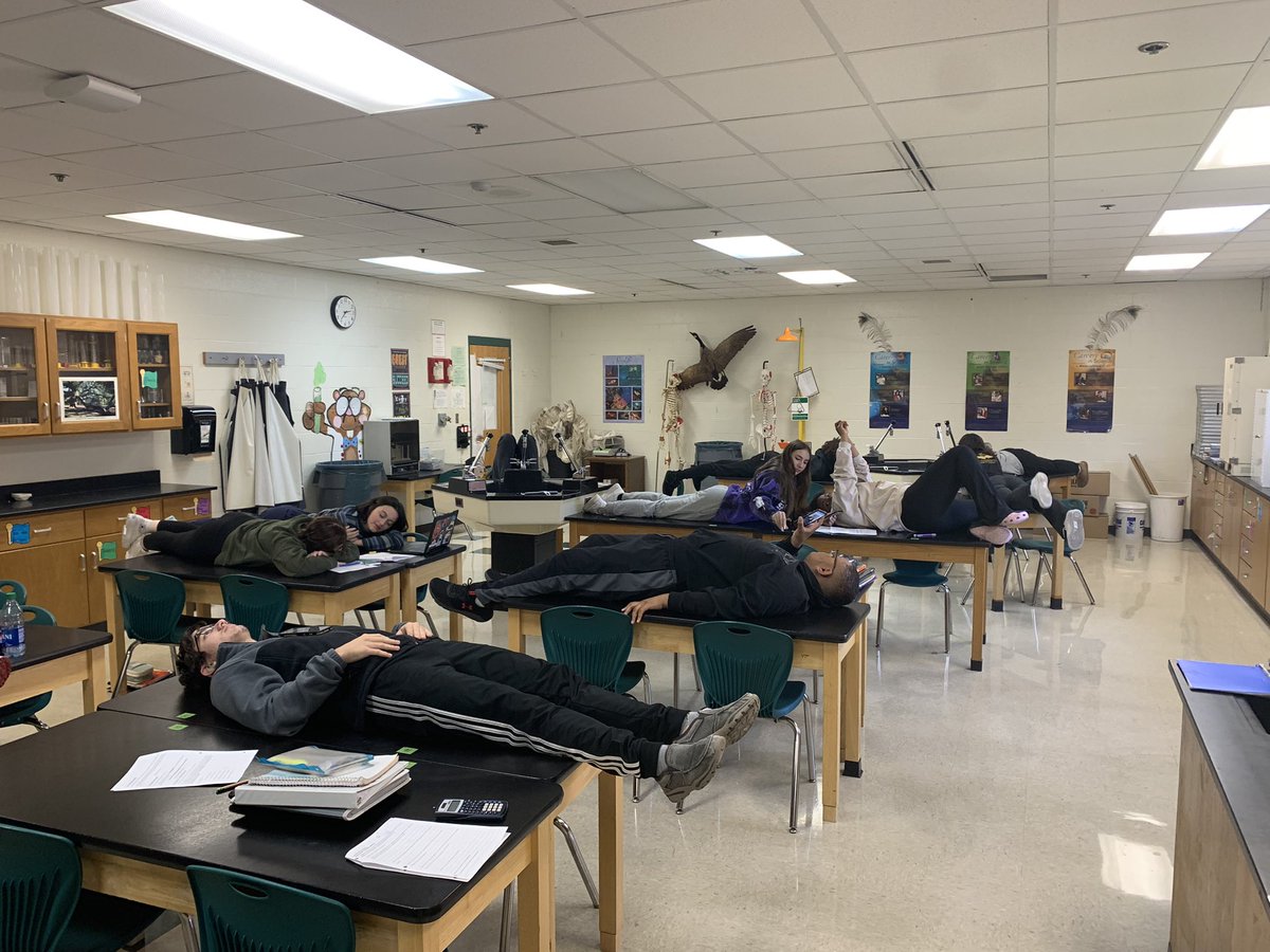 Working hard while learning about heart rate in CP Anatomy and Physiology 😁 #WeareLakota #theEastWay