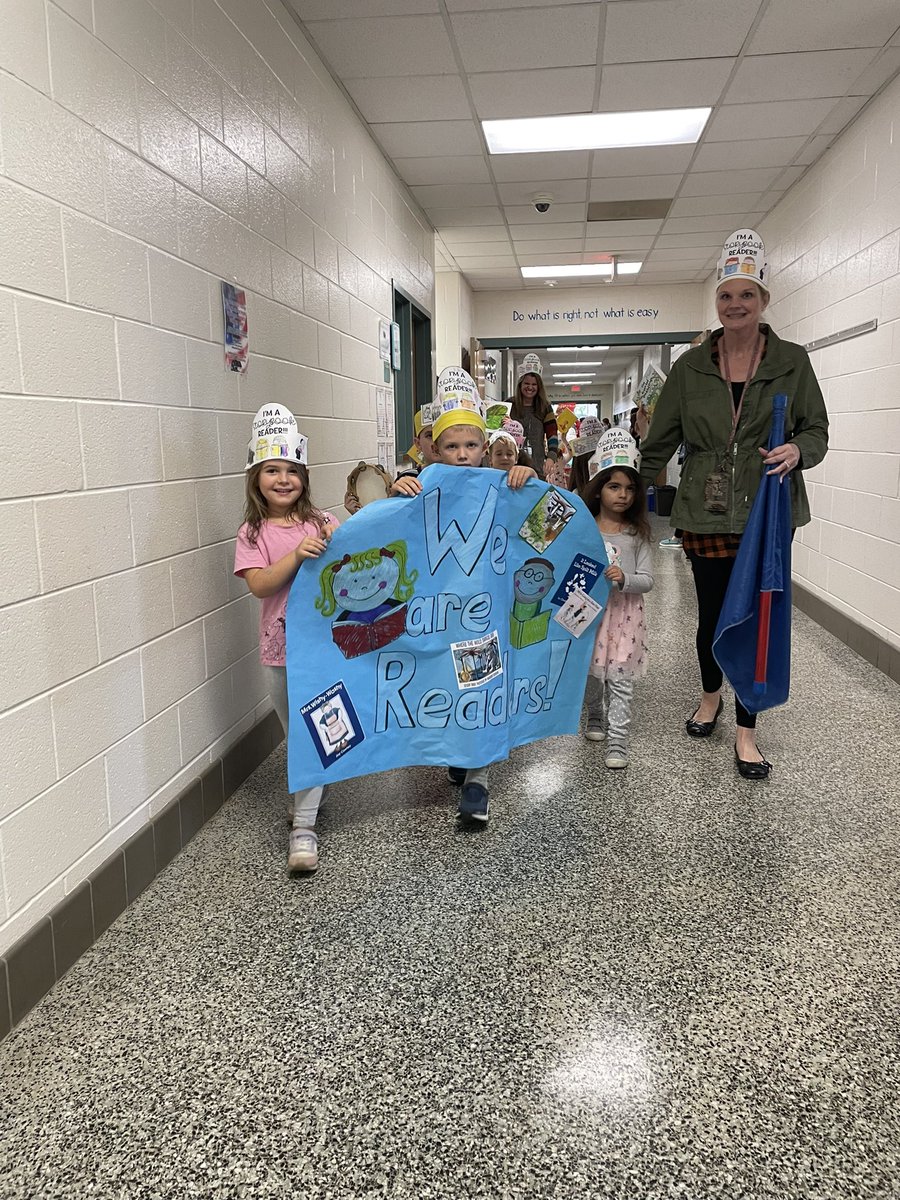 We celebrated our kindergarten readers with our annual Reading Parade today!